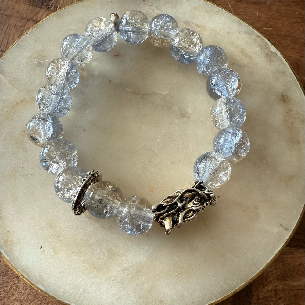 Elegant Silver Beaded Bracelet
